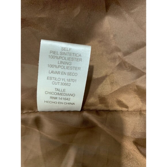 YA Los Angeles Small / Medium (S/M) Faux Fur Vest Jacket Loop Hook Closure - Picture 4 of 10